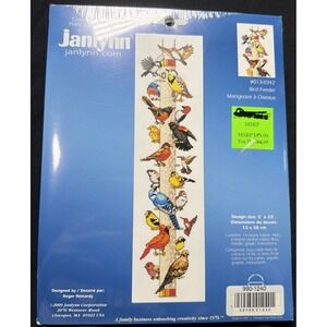 Janlynn; Bird Feeder; kit Cross Stitch 2009 Colorful